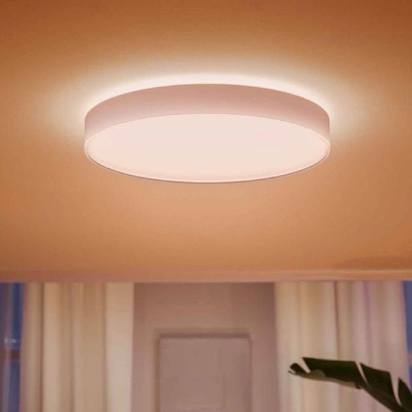 Plafón LED para interior Enrave XL Blanco Philips Hue 48W 6.100Lm 2.200K - 6.500K 8718696176474 | LeonLeds