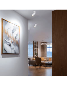 Spot de plafond en surface Modrian blanc 2