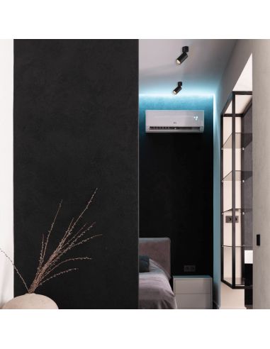 Foco de techo superficie negro MODRIAN Ø56,6mm GU10 (no incl.)