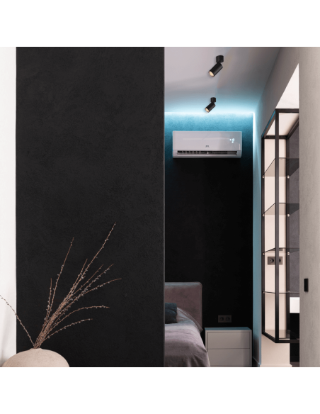 Foco de techo superficie negro MODRIAN Ø56,6mm GU10 (no incl.)