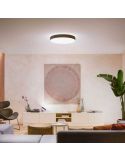 Dormitorio Plafón LED Redondo de color Negro Enrave XL Philips Hue 48W 6.100Lm 2.200K - 6.500K 8718696176481 | LeonLeds