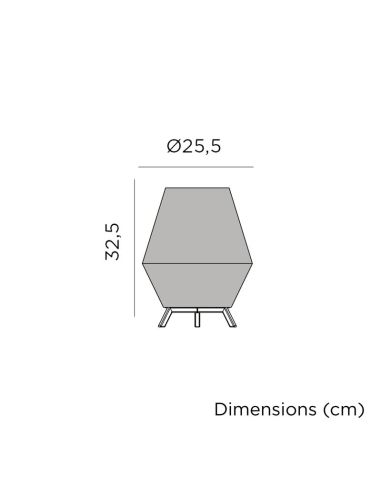 Lámpara de mesa exterior Conta de 30 medidas