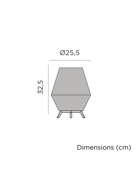 Candeeiro de mesa exterior Conta de 30 medidas