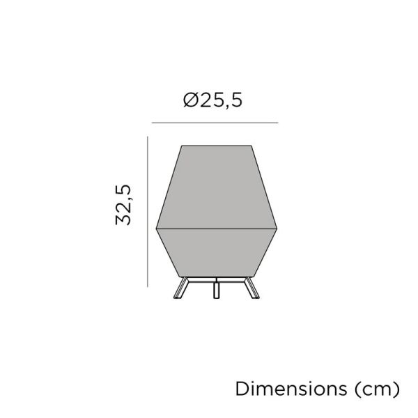 Lámpara de mesa exterior Conta de 30 medidas