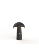 Lámpara de mesa recargable Shitake negro