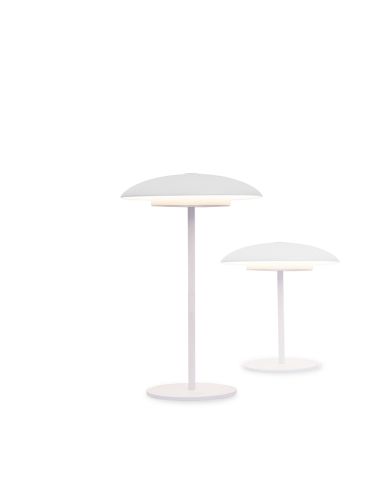 Lámpara de mesa exterior de metal recargable Sardinia