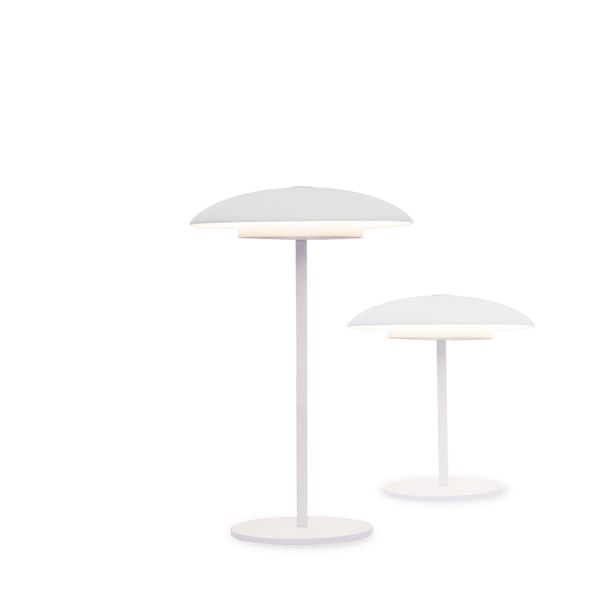 Lámpara de mesa exterior de metal recargable Sardinia