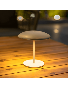 Candeeiro de mesa exterior de metal recarregável Sardenha 2