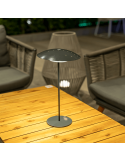 LED exterior sin cables Sardinia 40 negra ambiente