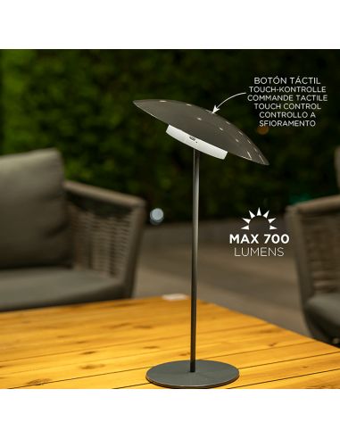 LED externo sem fio Sardinia 40 antracite ajustável em ambiente