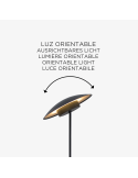 LED exterior sin cables Sardinia 40 antracita orientable