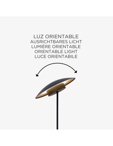 LED exterior sin cables Sardinia 40 antracita orientable