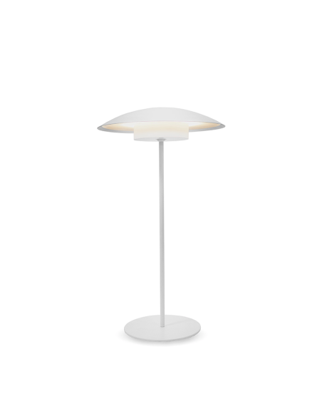 Sardenha 40 candeeiro de mesa LED branco para exterior sem fios