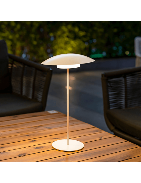 Candeeiro de mesa LED sem fios para exterior Sardinia 40 antracite ambiente