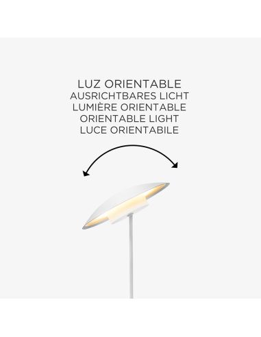 Candeeiro de mesa LED sem fio para exterior Sardinia 40 branco ajustável