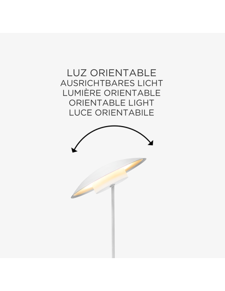 Lampe de table LED d'extérieur sans fil Sardaigne 40 blanc réglable