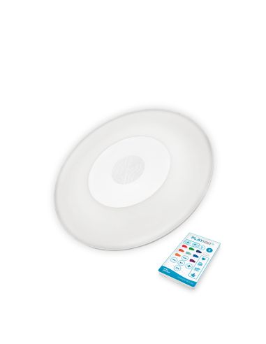 Altifalante LED flutuante para piscina e parede Play Disk com controlo remoto