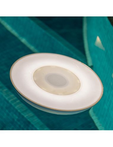 Altavoz LED flotante para piscina Play Disk