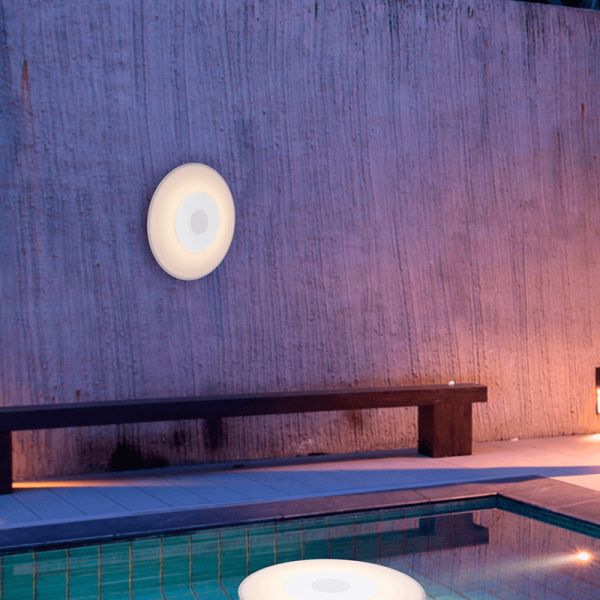 Altavoz LED flotante para piscina y pared Play Disk ambiente