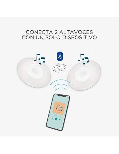 Altavoz LED flotante para piscina y pared Play Disk Bluetooth