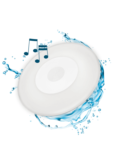 Altavoz LED flotante para piscina y pared Play Disk