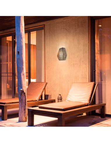 Applique murale LED Conta Wall gris ambiant avec batterie rechargeable