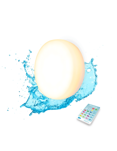 Papaye 12 LED RVB rechargeables pour piscine avec ventouses