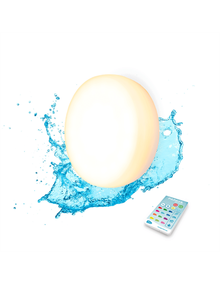 Luz LED RGB para piscina recargable Papaya 12 con ventosas