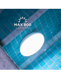 Papaya 12 LED RGB recarregável para piscina com ventosas Novo jardim