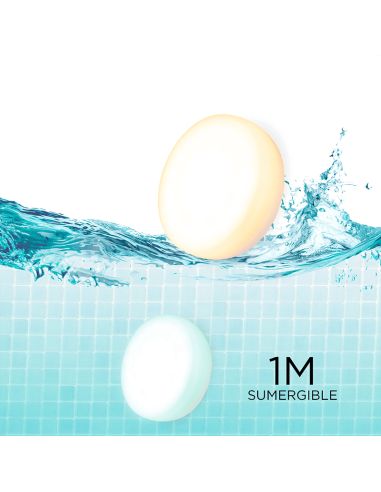 Papaya 12 LED RGB recarregável para piscina com ventosas 1m submersível