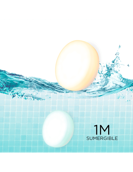 Luz LED RGB para piscina recargable Papaya 12 con ventosas 1m sumergible