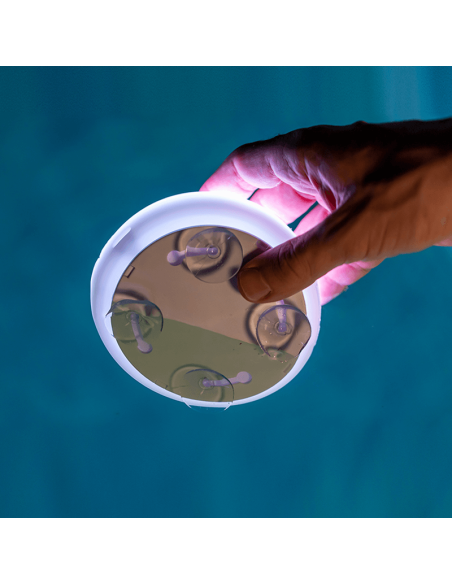 Papaya 12 luminária LED RGB recarregável para piscina com ventosas submersíveis