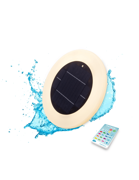 Luz LED RGB para piscina solar sin cables Papaya 30