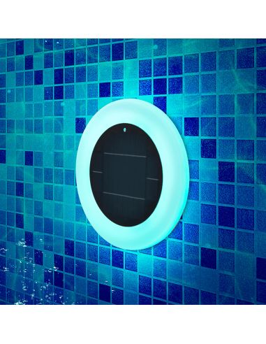Luz LED RGB para piscina solar sin cables Papaya 30 ambiente