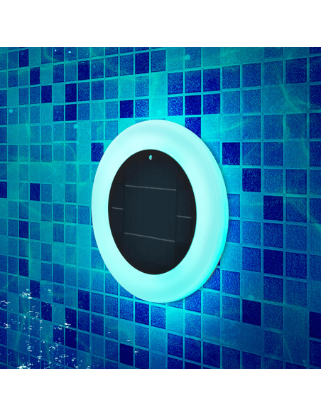 Luz LED RGB para piscina solar sin cables Papaya 30 ambiente