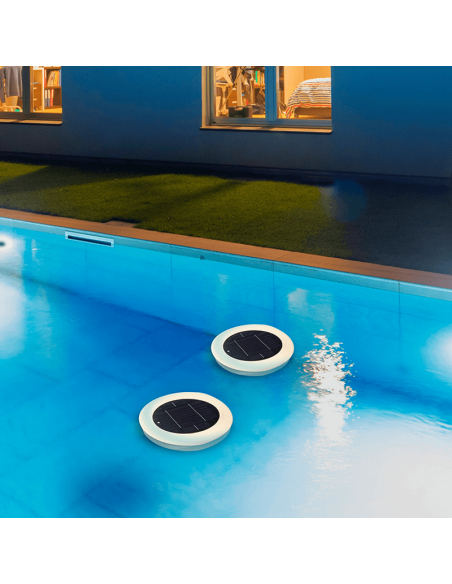 Papaye 30 lumière de piscine à DEL solaire RVB flottante sans fil