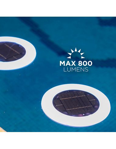 Papaye 800lm Lampe Solaire LED RVB Sans Fil pour Piscine