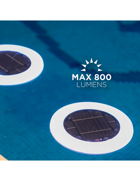 Papaye 800lm Lampe Solaire LED RVB Sans Fil pour Piscine