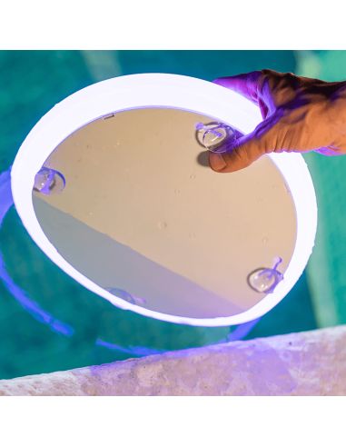 Luz LED RGB para piscina solar sin cables Papaya 30 ventosas