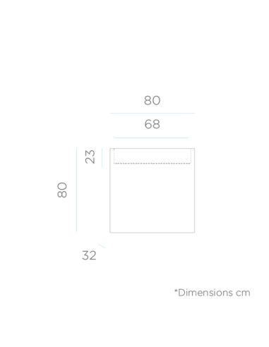 Plantadora com luz LED rectangular...