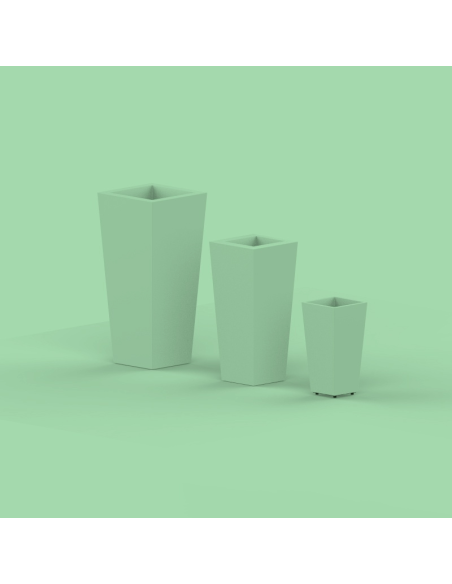 Floreira solar e recarregável com luz LED ajustável Melisa