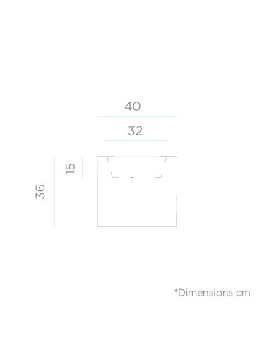 Floreira com luz LED solar para exterior Narciso 40 medidas
