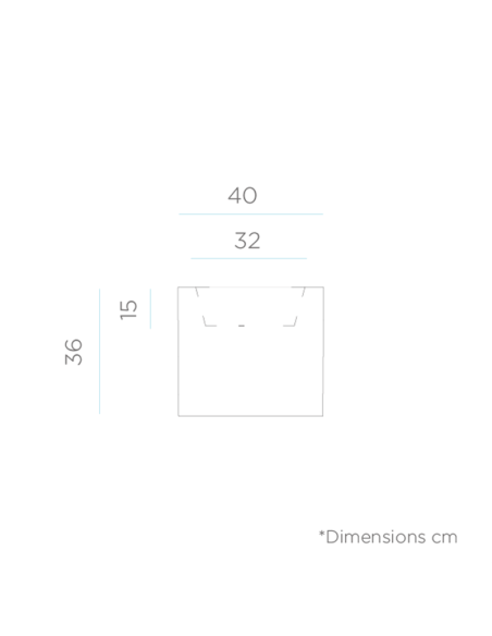 Macetero con luz LED solar para exterior Narciso 40 medidas