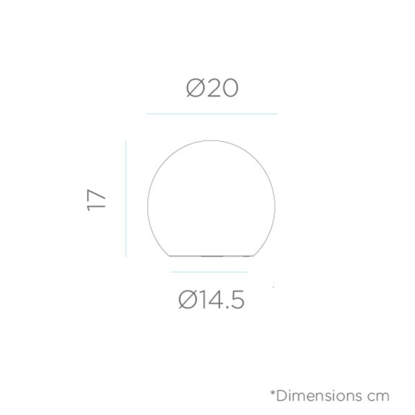 Bola LED solar multifunción flotante Buly 20, 30 o 40 jardín New Garden medidas| LeonLeds Iluminación