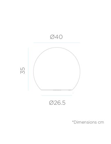 Boule LED solaire flottante multifonction Buly 20, 30 ou 40 jardin Nouveau Mesures jardin | Éclairage LeonLeds