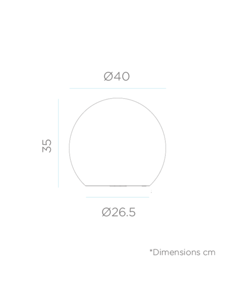 Bola LED solar multifunción flotante Buly 20, 30 o 40 jardín New Garden medidas| LeonLeds Iluminación