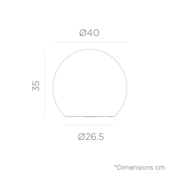 Bola LED solar multifunción flotante Buly 20, 30 o 40 jardín New Garden medidas| LeonLeds Iluminación