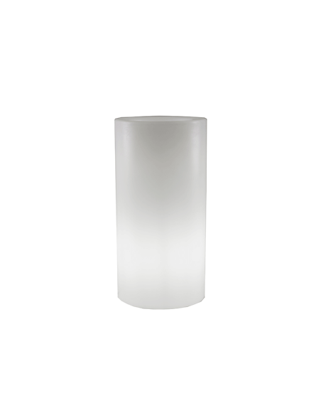 Macetero LED redondo Palma 70 solar o con cable