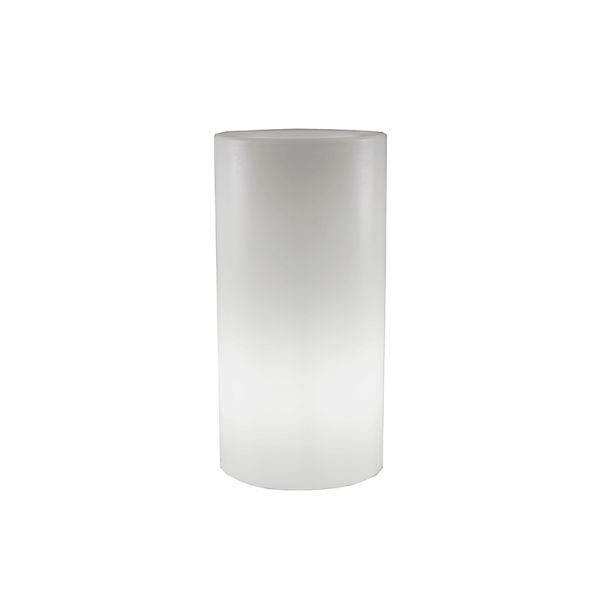 Macetero LED redondo Palma 70 solar o con cable