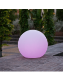Bola LED RGB grande flotante recargable Buly 50 rosa Garden | LeonLeds Iluminación